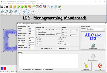 EDS Monogramming - Click to zoom