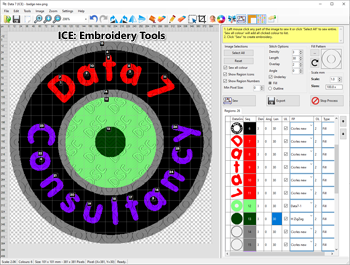 Embroidery screen