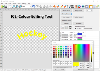Colour editing tools
